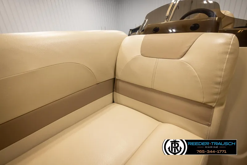 Slide: The Image of Beige and brown seating on 2017 Crest 200 L CPT boat interior. - 37