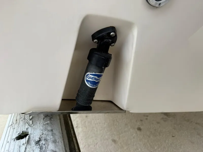 Slide: The Image of Trim tab actuator on 2015 Grady-White Freedom 255 boat. - 24