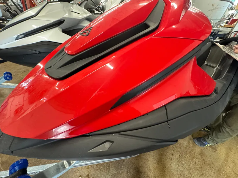 Slide: The Image of Dashboard display of a 2024 Taiga Orca showing speed, RPM, and battery level. - 8