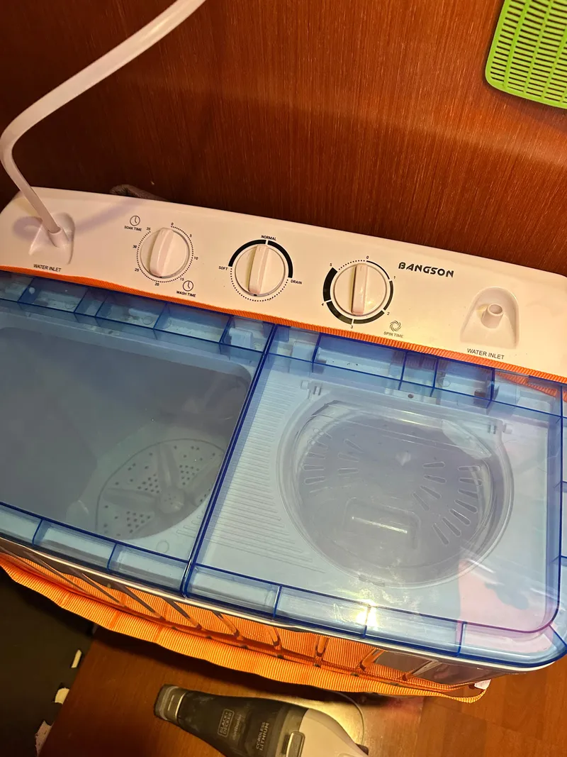 Slide: The Image of Compact washing machine on Beneteau Oceanis 41 yacht, 2012 model. - 34