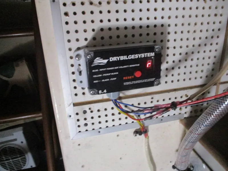 Slide: The Image of Dry bilge system control panel on 1994 Grand Banks 49 Motoryacht. - 14