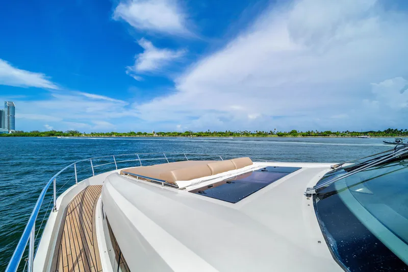 Slide: The Image of Luxury yacht Prestige 750 cruising on a sunny day, 2015 model. - 6