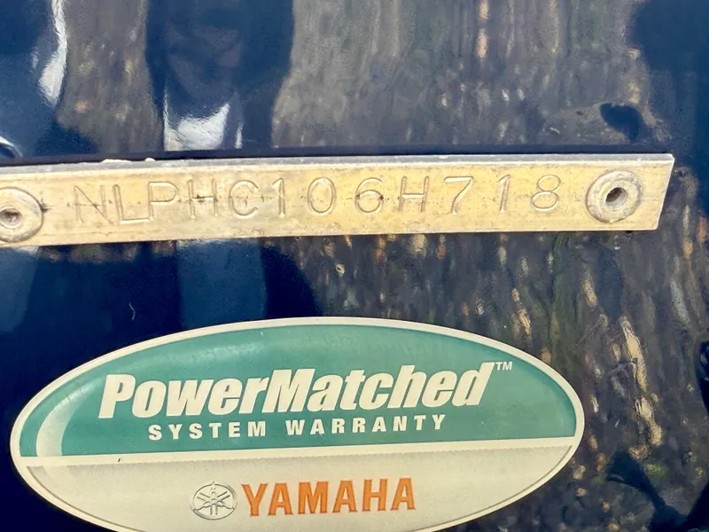 Slide: The Image of 2018 Tidewater 232 CC Adventure boat with Yamaha PowerMatched warranty label. - 21