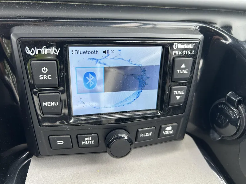 Slide: The Image of Bluetooth audio system on 2021 Yamaha Boats SX 210 dashboard. - 5