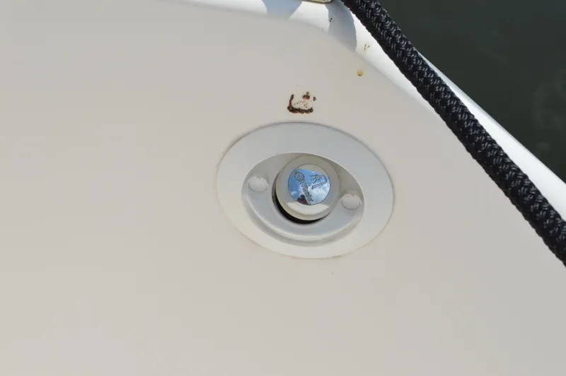 Slide: The Image of Bolt detail on 2019 Tiara Yachts C39 Coupe, featuring a sleek white surface. - 26