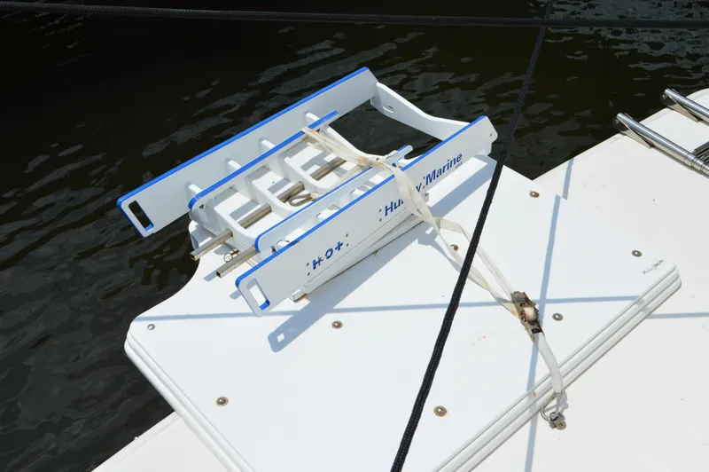 Slide: The Image of Boat accessory on Tiara Yachts C39 Coupe, 2019 model, docked on water. - 27