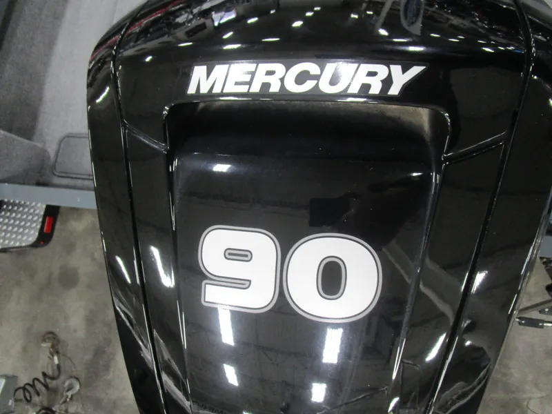 Slide: The Image of Mercury 90 horsepower engine on 2024 Ranger VS 1682 ANGLER SC boat. - 17
