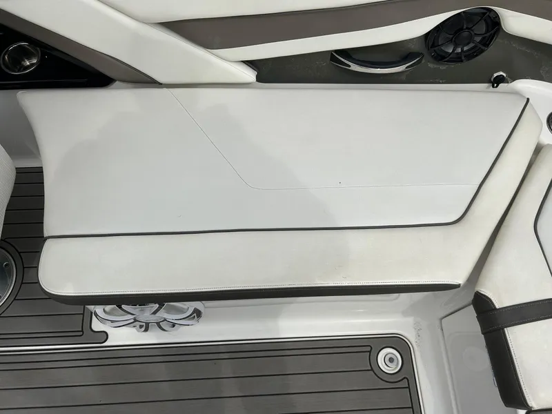 Slide: The Image of 2015 Yamaha Boats 242 Limited S interior seating with sleek design and modern upholstery. - 29