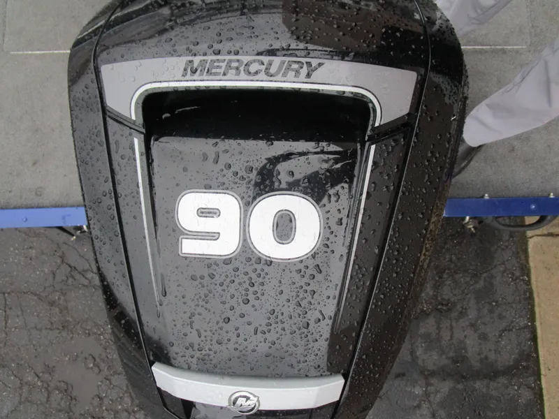Slide: The Image of Mercury 90 horsepower outboard motor on a 2017 Tracker Pro Guide 175 WT boat. - 10
