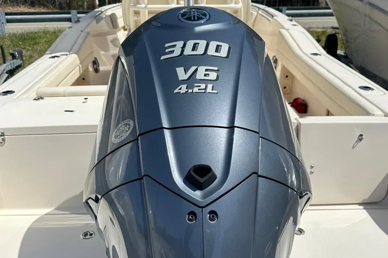 Slide: The Image of 2022 Grady-White 236 Fisherman with 300 V6 4.2L engine, rear view. - 16
