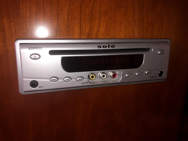 Slide: The Image of DVD player on 2007 Cruisers Yachts 340 Express, featuring multiple input options. - 47