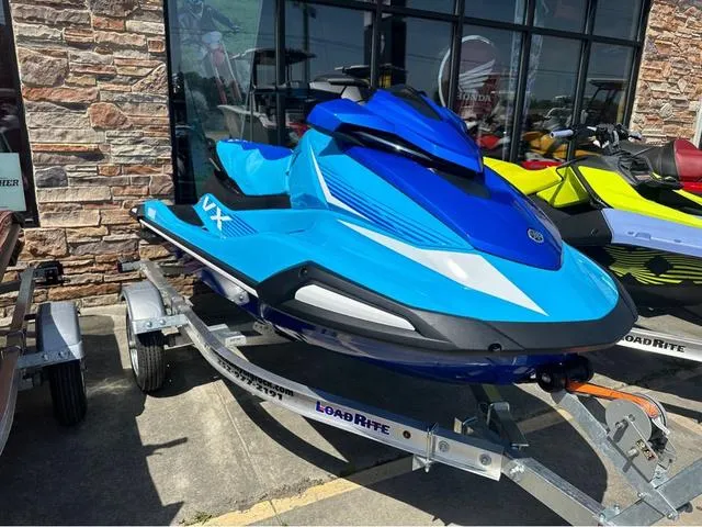 Slide: The Image of 2025 Yamaha WaveRunner VX in vibrant red, showcasing sleek design and advanced features. - 1