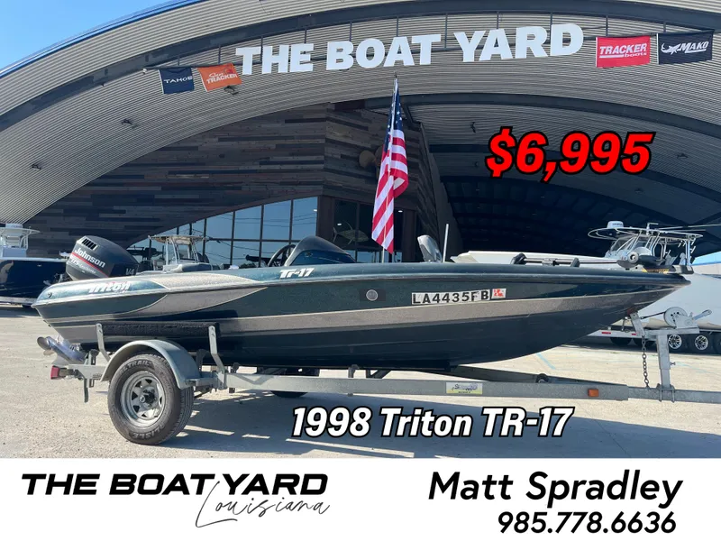 Slide: The Image of 1998 Triton TR-17 boat for sale at The Boat Yard, Louisiana, priced at $6,995. - 1