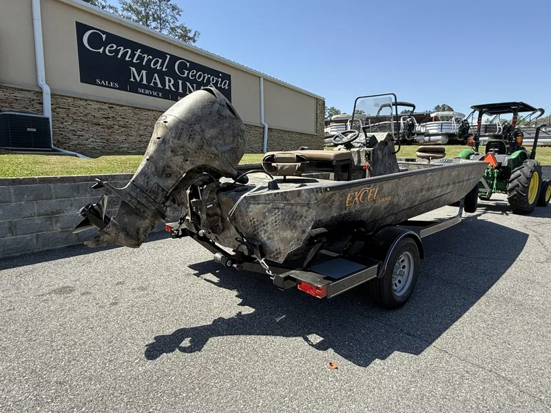 Slide: The Image of 2025 Excel Stalker Center Console boat on trailer at Central Georgia Marina. - 3