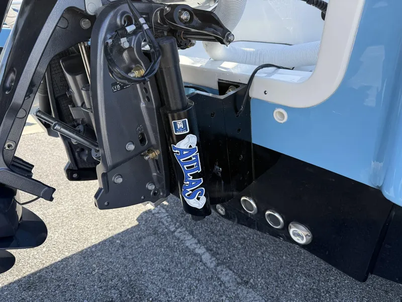 Slide: The Image of 2025 Tidewater 2410 Bay Max boat with Atlas hydraulic jack plate. - 6