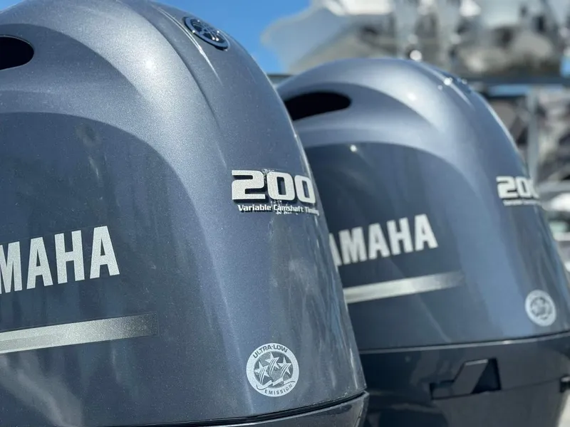 Slide: The Image of 2022 Cape Horn 27 XS boat dashboard with Garmin navigation systems. - 11