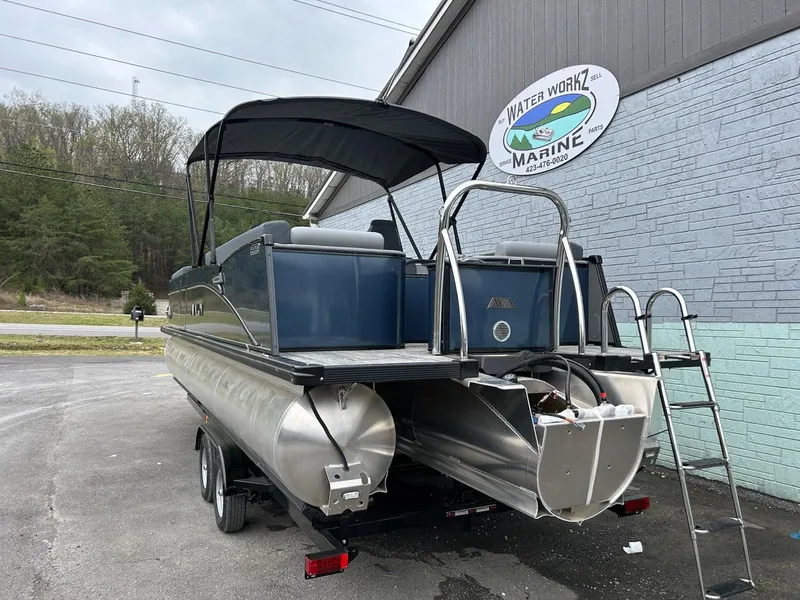 Slide: The Image of 2025 Avalon 2585 Catalina Quad Lounger pontoon boat at Water Worx Marine dealership. - 4