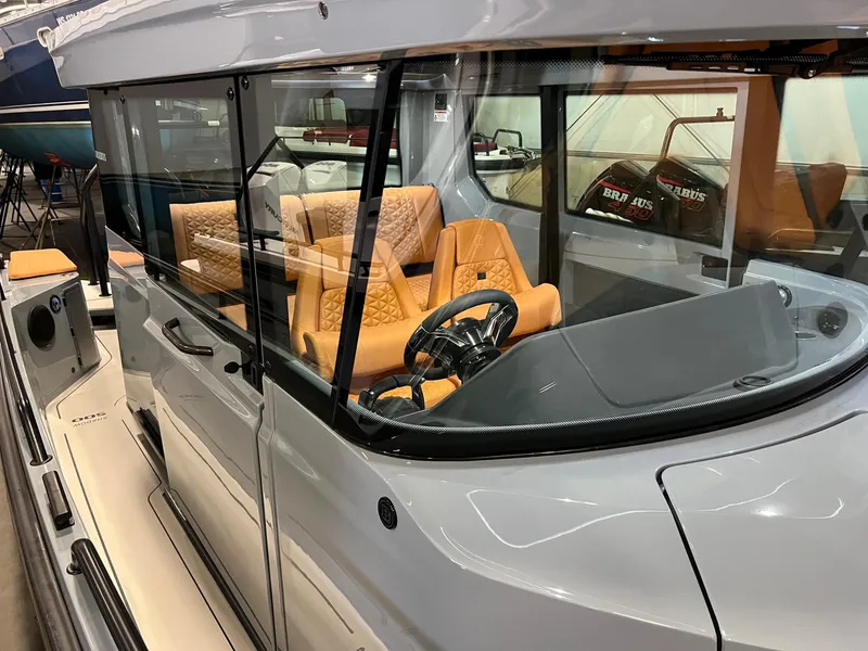 Slide: The Image of 2022 BRABUS Shadow 500 Cabin with luxurious interior and sleek design. - 26