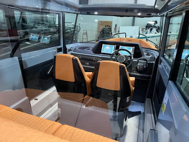 Slide: The Image of 2022 BRABUS Shadow 500 Cabin interior with modern dashboard and luxurious seating. - 31