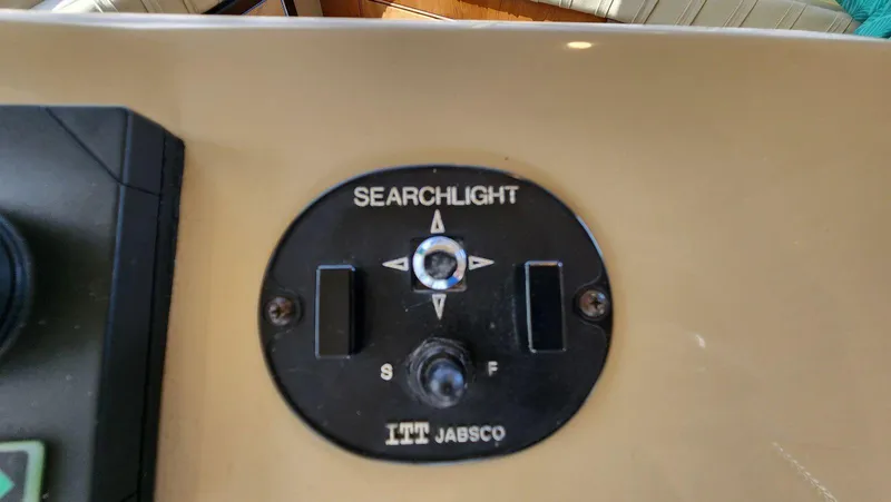 Slide: The Image of Control panel for ITT Jabsco searchlight on 2002 Cruisers 5000 boat. - 41