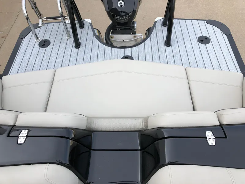 Slide: The Image of 2018 South Bay 25 Sport CR9 boat with sleek seating and modern design. - 27