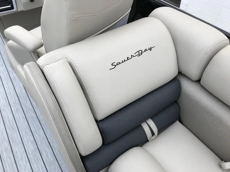 Slide: The Image of Luxurious seating in 2018 South Bay 25 Sport CR9 boat, featuring elegant upholstery. - 30