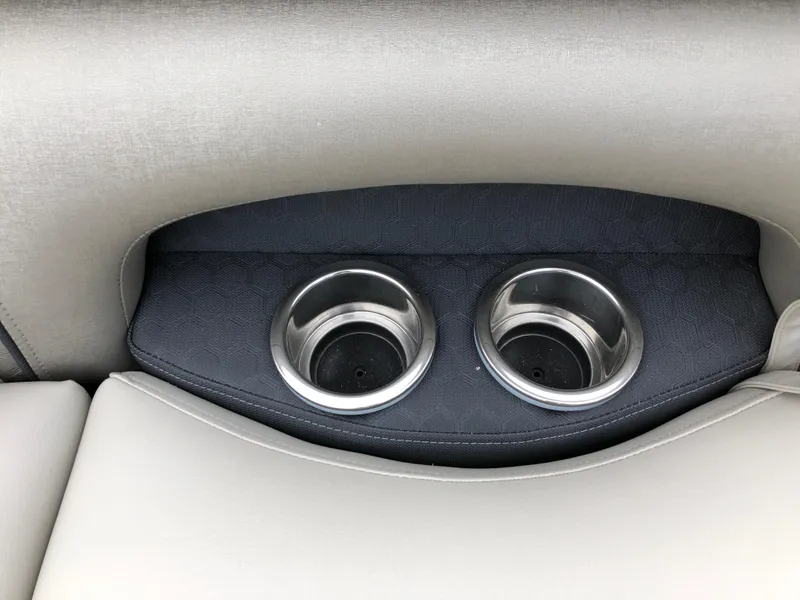 Slide: The Image of Cup holders in 2018 South Bay 25 Sport CR9 boat interior. - 38