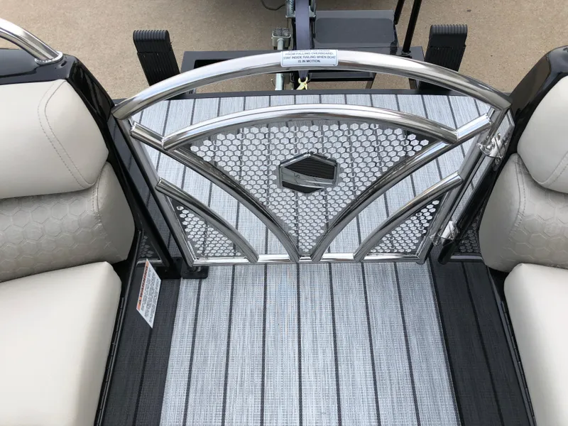 Slide: The Image of 2018 South Bay 25 Sport CR9 boat interior with stylish gate and seating. - 39