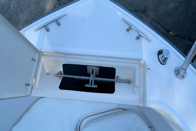 Slide: The Image of Anchor storage compartment on 1999 Grady-White 209 ESCAPE boat. - 14