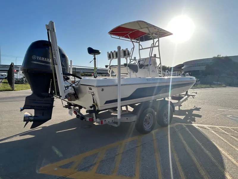 Slide: The Image of 2016 Skeeter SX 210 boat on trailer, Yamaha engine, sunny day. - 5