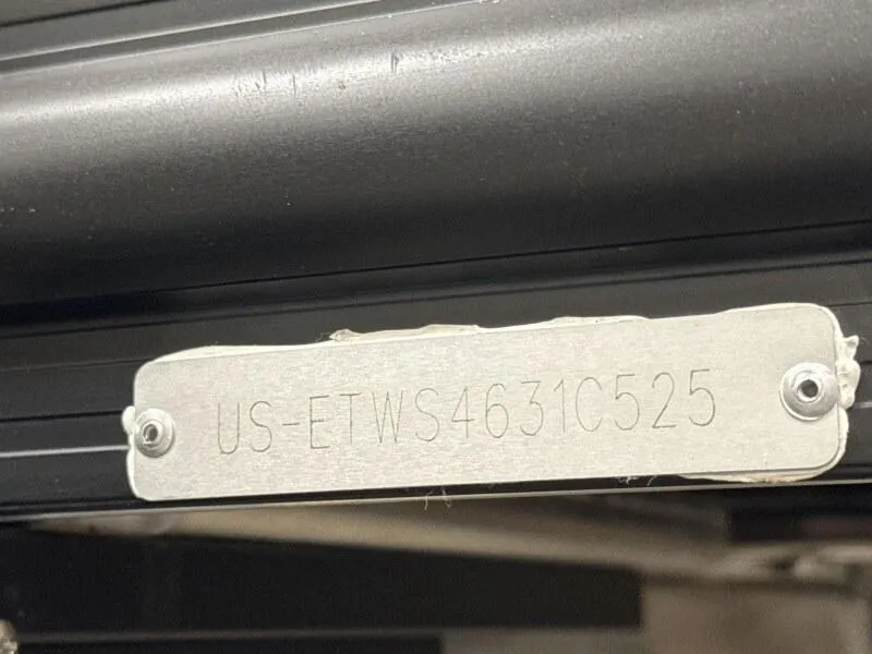 Slide: The Image of Hull identification number on 2025 Bennington 22MSB-SPS boat. - 13