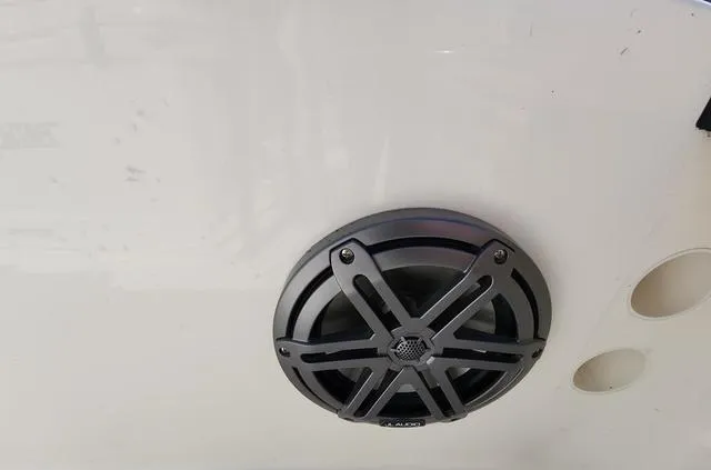 Slide: The Image of Speaker on a 2025 Pathfinder 2300 HPS boat, mounted on a white surface. - 36