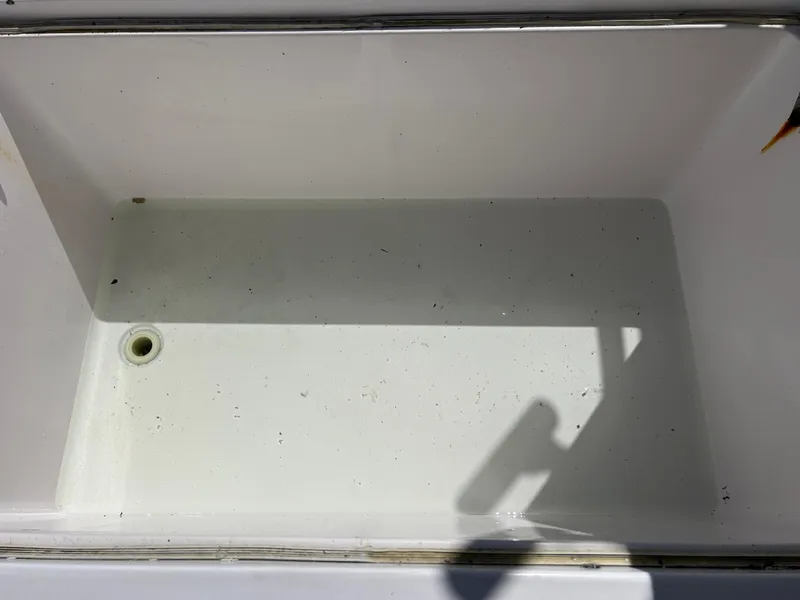 Slide: The Image of Empty storage compartment on a 1999 Pro-Line 2950 WALK boat. - 42