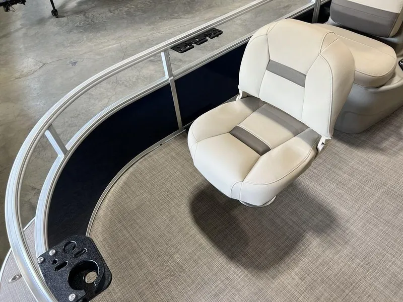 Slide: The Image of 2025 Sun Tracker Bass Buggy® 16 XL Select boat seat with beige upholstery. - 5