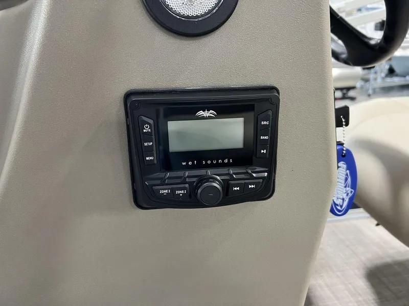 Slide: The Image of 2025 Sun Tracker Bass Buggy® 16 XL Select audio system with Wet Sounds control panel. - 9