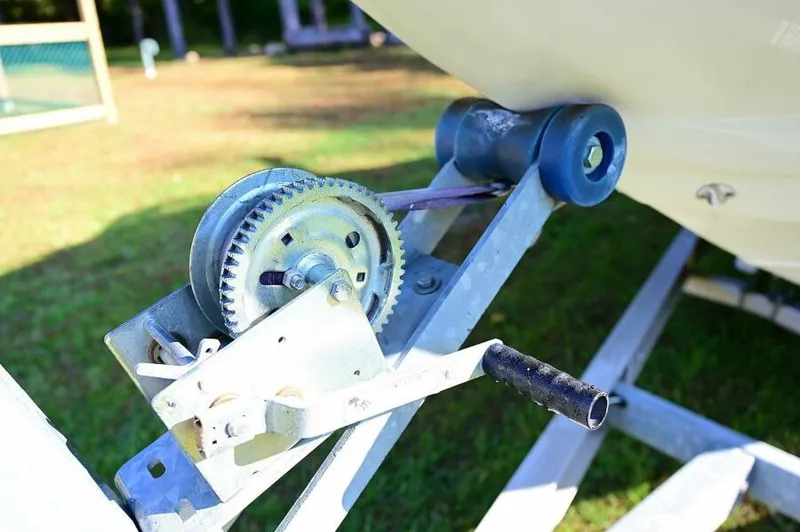 Slide: The Image of Trailer winch mechanism for 2015 Crownline 236 SC boat. - 49