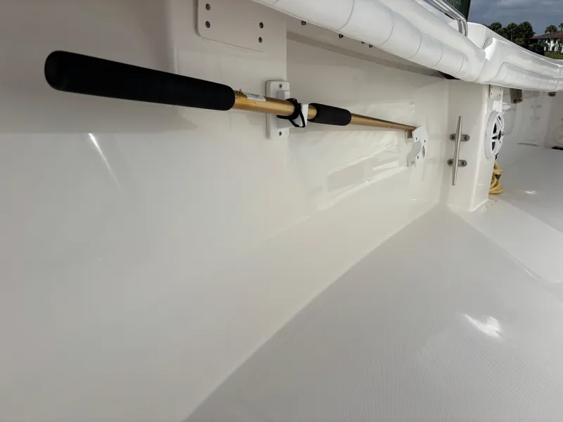 Slide: The Image of 2018 Regulator 23 Forward Seating boat interior with mounted equipment. - 34
