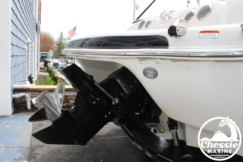 Slide: The Image of 2007 Tahoe Q6 boat with MerCruiser engine, displayed at Chessie Marine dealership. - 6