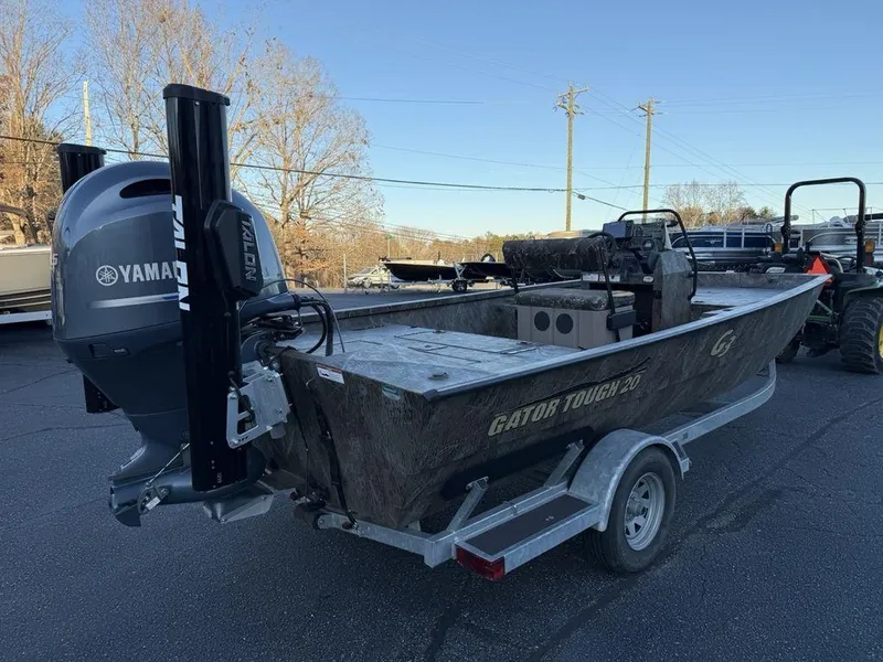 Slide: The Image of 2019 G3 Gator Tough 20 CCJ boat with Yamaha engine on trailer. - 3