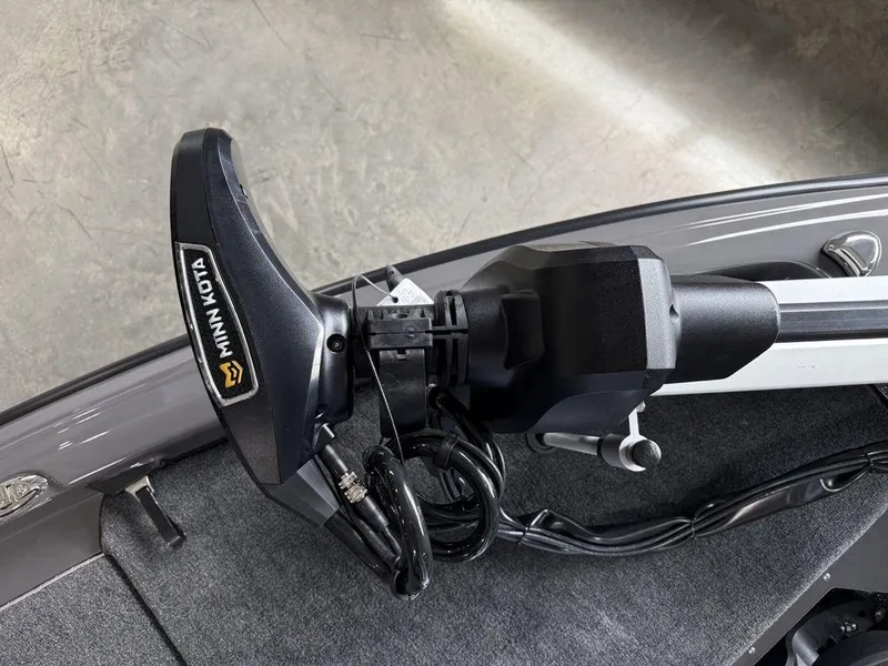 Slide: The Image of Minn Kota trolling motor on 2025 Skeeter ZXR20 boat deck. - 6