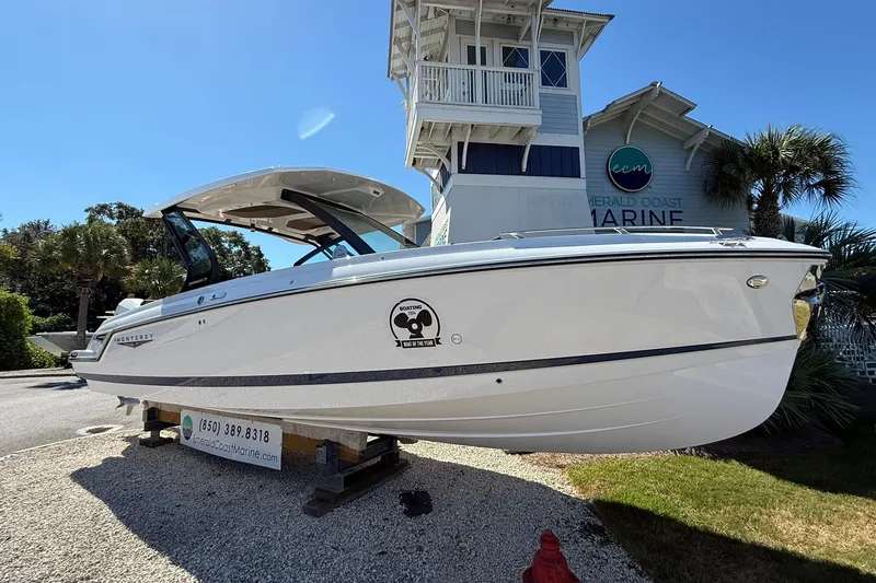 The Image of 2026 Monterey Elite 30 OB boat displayed at Emerald Coast Marine. - 0