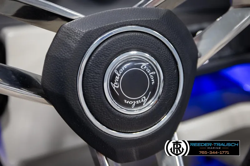 Slide: The Image of Steering wheel of 2020 Avalon 2385 CAT EL with logo detail. - 26