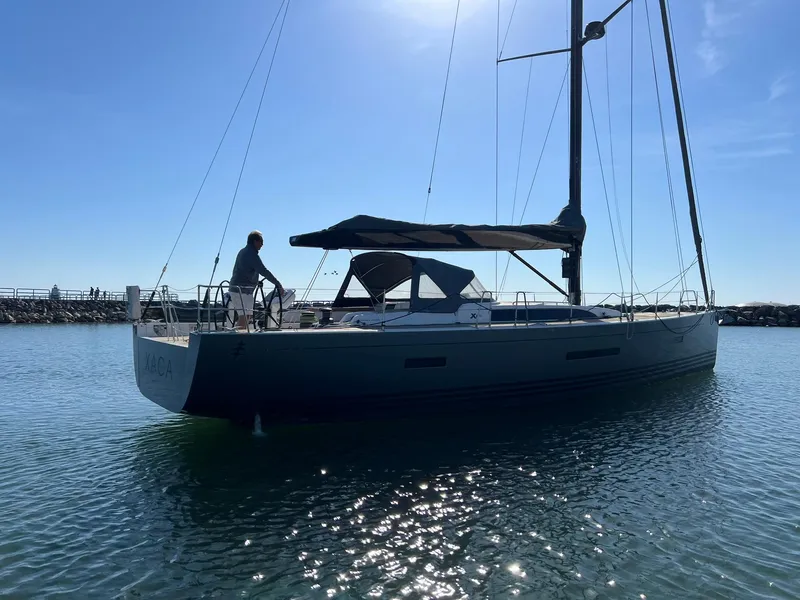 Slide: The Image of 2015 X-Yachts Xp 55 sailing in calm waters under clear blue sky. - 3