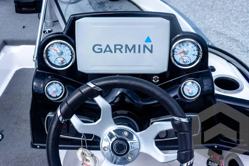 Slide: The Image of Steering console of 2022 Nitro Z19 Sport with Garmin display and gauges. - 33