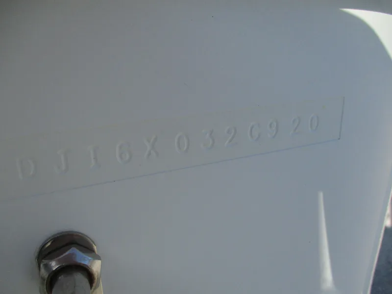 Slide: The Image of Hull identification number on 2020 Regulator 26XO boat. - 12
