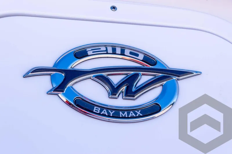 Slide: The Image of 2025 Tidewater 2110 Bay Max logo on a white surface. - 18