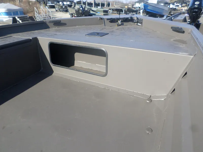 Slide: The Image of 2025 Alweld 1856 VV Marsh boat interior with storage compartment. - 4