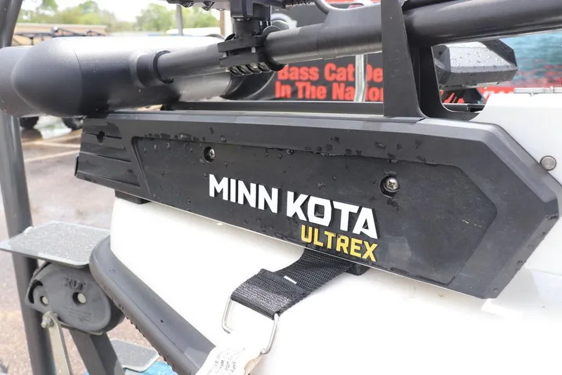 Slide: The Image of Minn Kota Ultrex motor on 2021 Bass Cat Pantera II boat. - 13