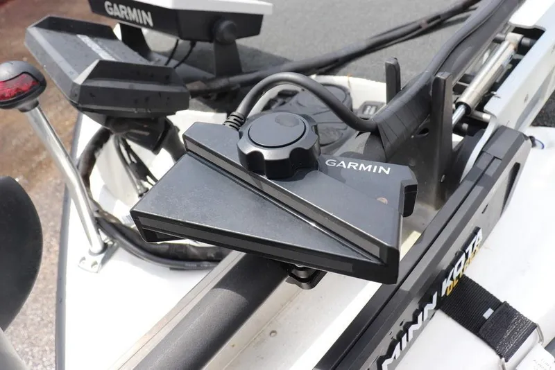Slide: The Image of Garmin equipment on 2021 Bass Cat Pantera II boat, featuring advanced navigation technology. - 14