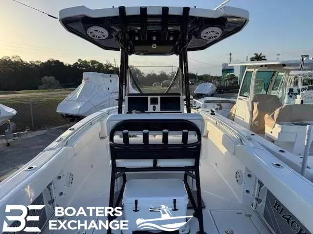 Slide: The Image of 2020 Blackfin 242CC boat interior at Boaters Exchange dealership. - 5